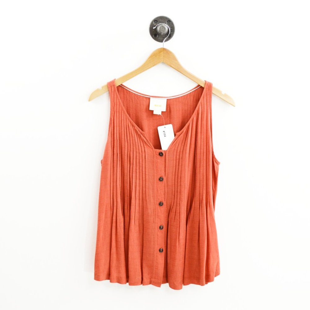 Maeve by Anthropologie Pleated Top #194-35